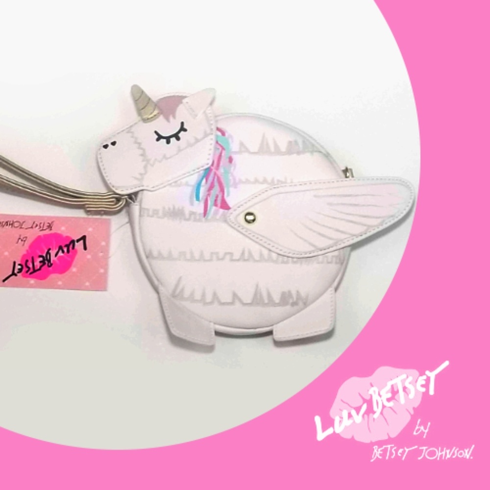 NWT Luv Betsey Unicorn wristlet - Picture 2 of 3